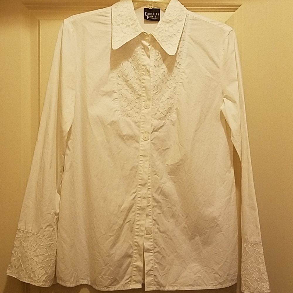 Crossing pointe blouse